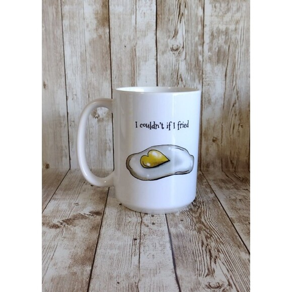 Ceramic Coffee Tea Cup Mug Novelty Don't Go Bacon My Heart I Couldent if I Fried - Picture 2 of 5